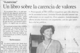 Un Libro sobre la carencia de valores  [artículo].