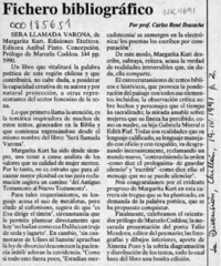 Fichero bibliográfico  [artículo] Carlos René Ibacache.