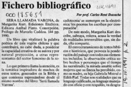 Fichero bibliográfico  [artículo] Carlos René Ibacache.