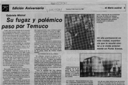 Su fugaz y polémico paso por Temuco  [artículo].