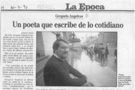 Un poeta que escribe de lo cotidiano  [artículo] Jorge Leiva.