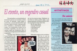 El evento, un engendro casual  [artículo] Paz.