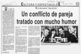 Un Conflicto de pareja tratado con mucho humor