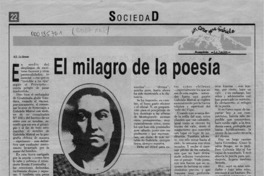 El milagro de la poesía  [artículo] A. S.