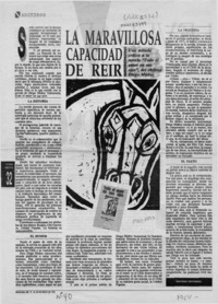 La maravillosa capacidad de reír  [artículo] Antonio Ostornol.