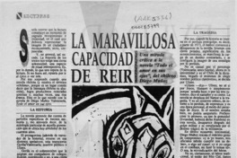La maravillosa capacidad de reír  [artículo] Antonio Ostornol.