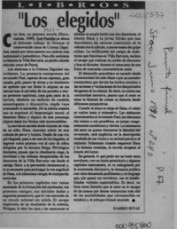 Los elegidos  [artículo] Ramiro Rivas.
