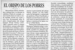 El obispo de los pobres  [artículo] Fidel Araneda Bravo.
