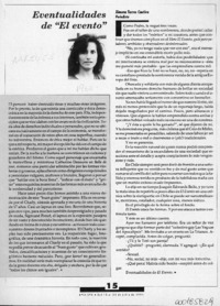 Eventualidades de "El evento"  [artículo] Ximena Torres Cautivo.