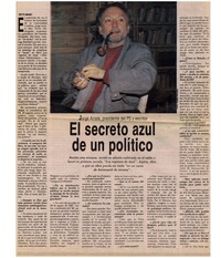El secreto azul de un político