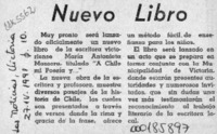 Nuevo libro  [artículo].