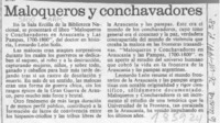 Maloqueros y conchavadores  [artículo].