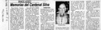 Memorias del Cardenal Silva  [artículo] Guaraní Pereda.