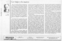 Lo viejo y lo nuevo  [artículo] Edwards, Jorge.