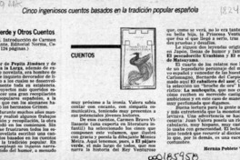 El pájaro verde y otros cuentos  [artículo] Hernán Poblete Varas.