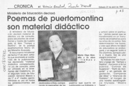 Poemas de puertomontina son material didáctico  [artículo].