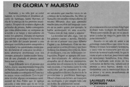 En gloria y majestad