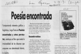 Poesía encontrada