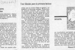 El lobo y el zorro y otros cuentos  [artículo] Manuel Peña Muñoz.