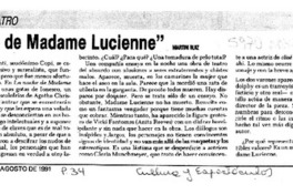 "La noche de madame Lucienne"  [artículo] Martín Ruiz.