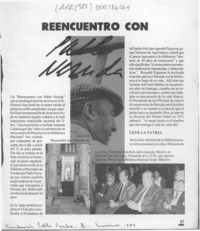 Reencuentro con Pablo Neruda  [artículo].