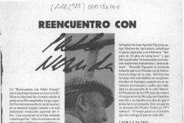 Reencuentro con Pablo Neruda  [artículo].
