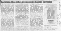 Lanzaron libro sobre evolución de bancos centrales  [artículo]