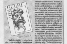 La dulce niebla  [artículo].