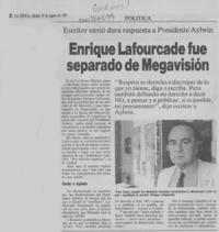 Enrique Lafourcade fue separado de Megavisión  [artículo].