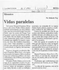 Vidas paralelas  [artículo] Abelardo Troy.