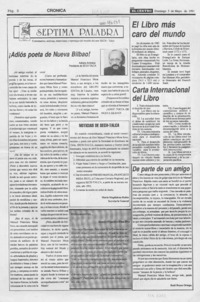 Adiós poeta de Nueva Bilbao!  [artículo] Adriano Améstica.