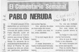 Pablo Neruda  [artículo] Elede.