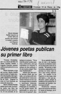 Jóvenes poetas publican su primer libro