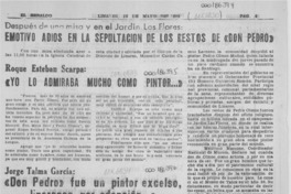 "Don Pedro" fue un pintor excelso, linarense por adopción -- "