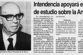 Intendencia apoyará edición de estudio sobre la Antártida  [artículo].