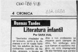 Literatura infantil  [artículo] Sara Vial.