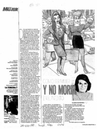 Cómo ser mujer y no morir en el intento  [artículo] María de la Luz Urquieta.