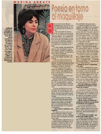 Poesía en torno al maquillaje