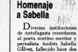 Homenaje a Sabella  [artículo]
