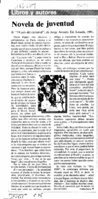 Novela de juventud  [artículo] Carlos Iturra.