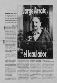 Jorge Arrate, el fabulador