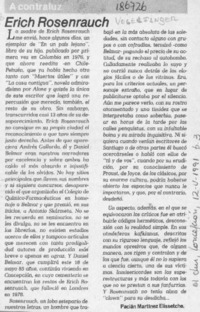 Erich Rosenrauch  [artículo] Pacián Martínez Elissetche.
