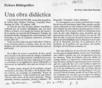 Una obra didáctica  [artículo] Carlos René Ibacache.