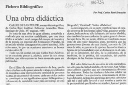 Una obra didáctica  [artículo] Carlos René Ibacache.