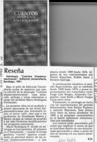 Reseña  [artículo] E. U.