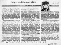 Fulgores de la narrativa  [artículo] Marino Muñoz Lagos.