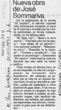Nueva obra de José Sommariva  [artículo].