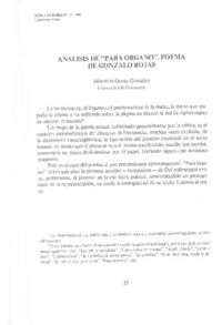Análisis de "Para órgano", poema de Gonzalo Rojas