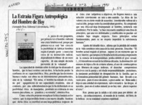 La Extraña figura antropológica del hombre de hoy  [artículo].