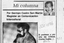 Un poeta, "exportación no tradicional"  [artículo] Germán Castro San Martín.